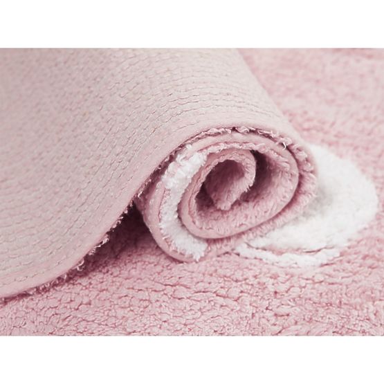 Tappeto per bambini a pois - rosa