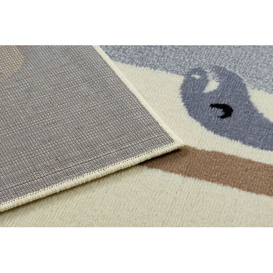 Tappeto per bambini Dinosaur World - grigio-marrone