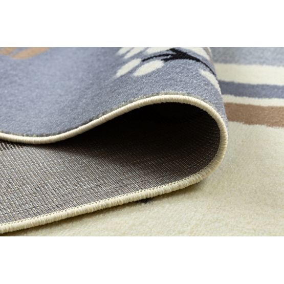 Tappeto per bambini Dinosaur World - grigio-marrone