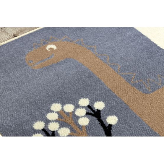Tappeto per bambini Dinosaur World - grigio-marrone