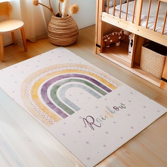 Tappeto per bambini in pezzo Play - Arcobaleno