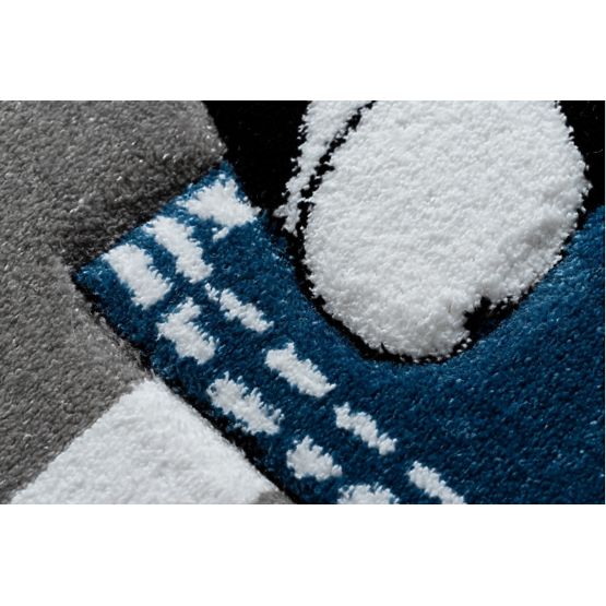 Tappeto per bambini PETIT - Bulldog - grigio-bianco