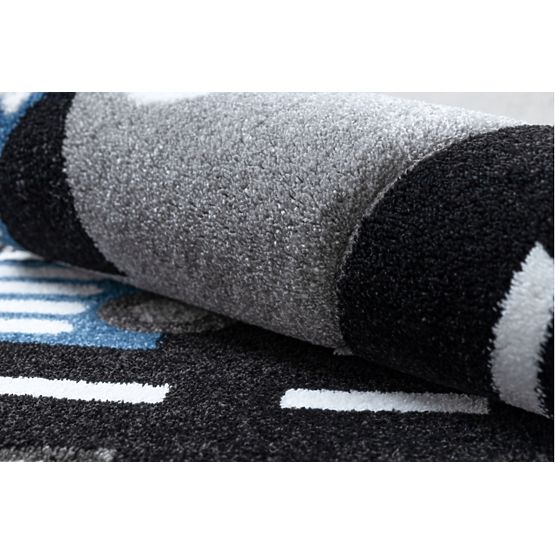 Tappeto per bambini PETIT - Strade e strade - grigio