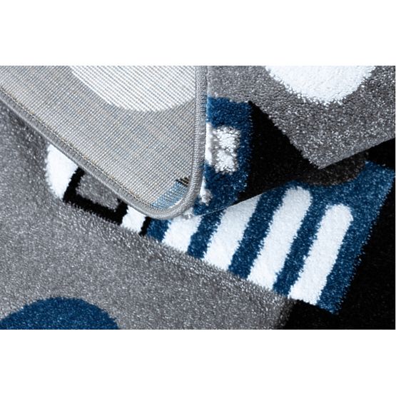 Tappeto per bambini PETIT - Strade e strade - grigio
