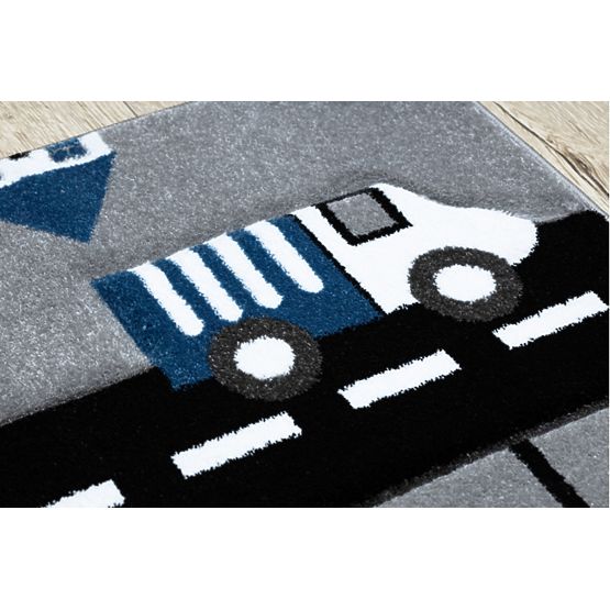 Tappeto per bambini PETIT - Strade e strade - grigio