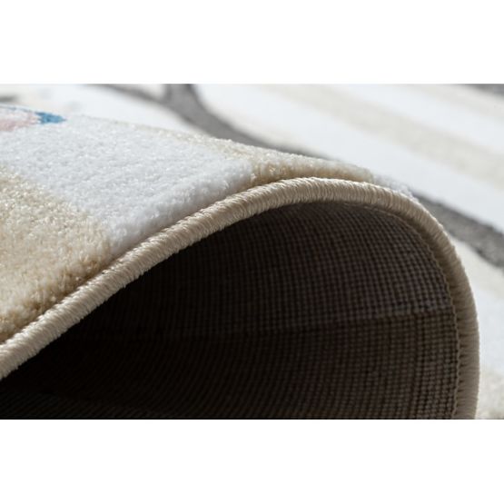 Tappeto per bambini PETIT - Uccelli - beige-bianco