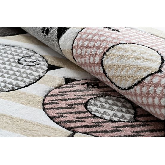 Tappeto per bambini PETIT - Uccelli - beige-bianco
