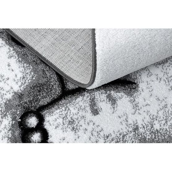 Tappeto PETIT ELEFANTE CON PROBOSCIDE, ELEFANTINO, STELLE, grigio