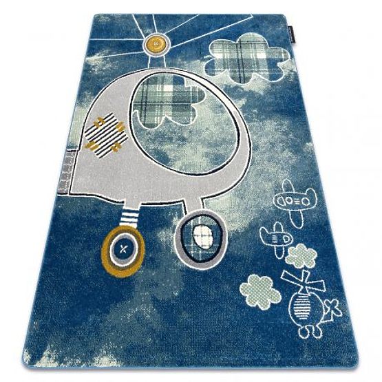 Tappeto PETIT ELICOTTERO, AEREI, blu