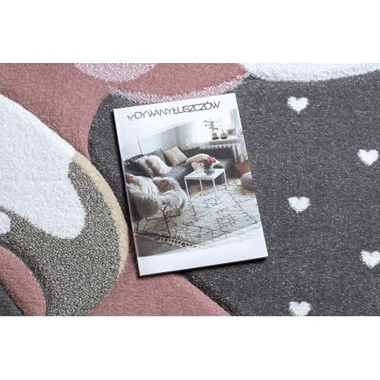 Tappeto PETIT FLAMINGO, CUORE, grigio