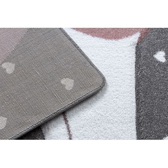 Tappeto PETIT FLAMINGO, CUORE, grigio