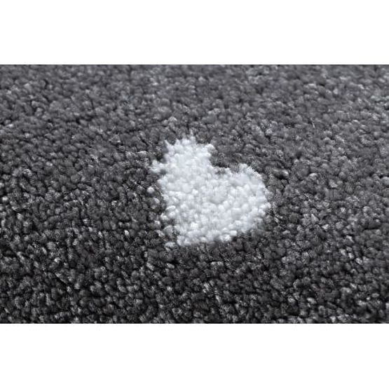 Tappeto PETIT FLAMINGO, CUORE, grigio