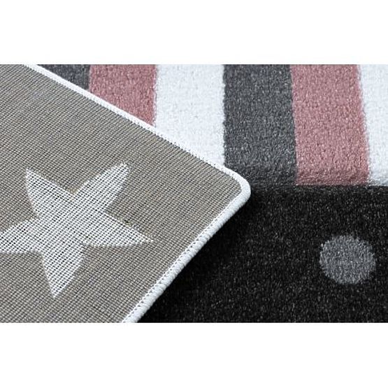 Tappeto PETIT PICCOLO, CUORE, STELLE, rosa