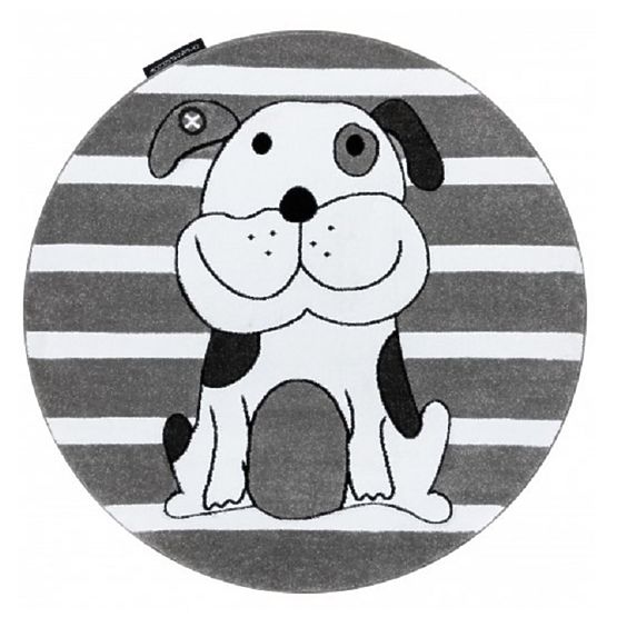 Tappeto rotondo PETIT - Cucciolo - grigio