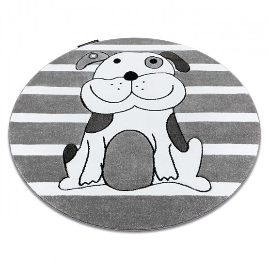 Tappeto rotondo PETIT - Cucciolo - grigio