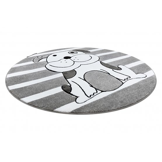 Tappeto rotondo PETIT - Cucciolo - grigio