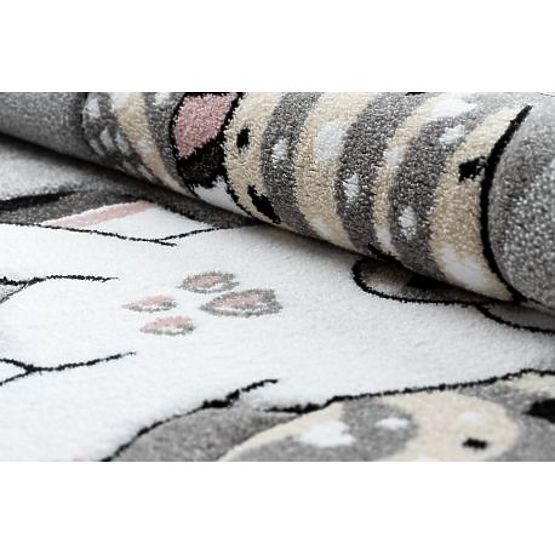 Tappeto rotondo PETIT UNICORNO, grigio