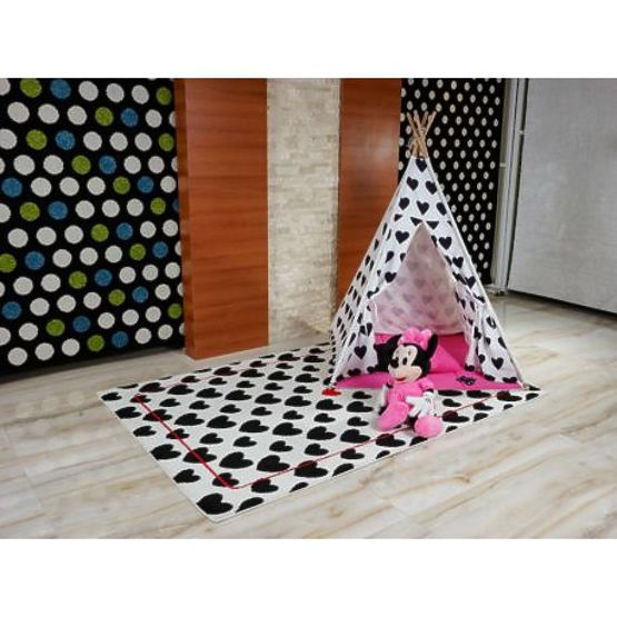 Tappeto SKETCH - F755 crema/nero - cuore