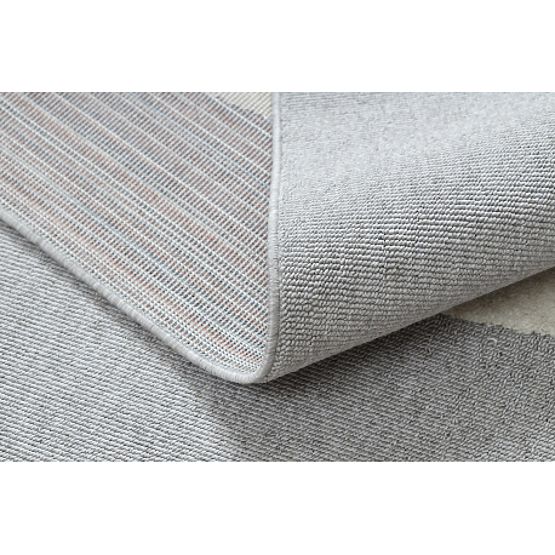 Tappeto YOYO GD50 grigio / bianco - Orsetto per bambini, strutturale, sensoriale Frange