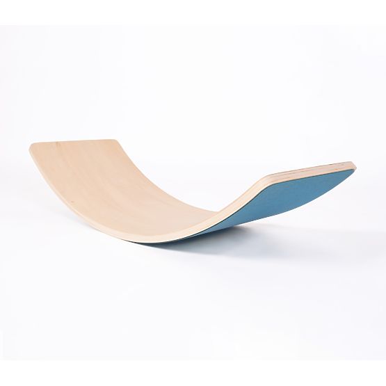 Tavola di equilibrio in legno - blu petrolio