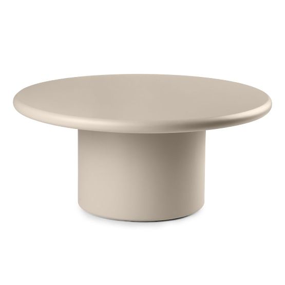 Tavolino da caffè Arce 80 cm, beige scuro, opaco