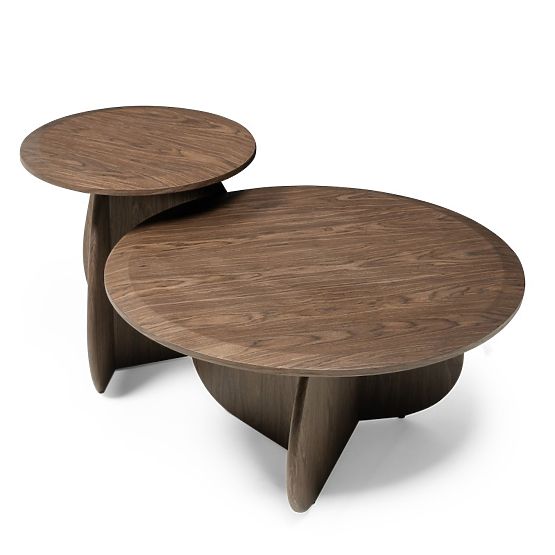Tavolino da caffè Noku 80 cm, noce scuro