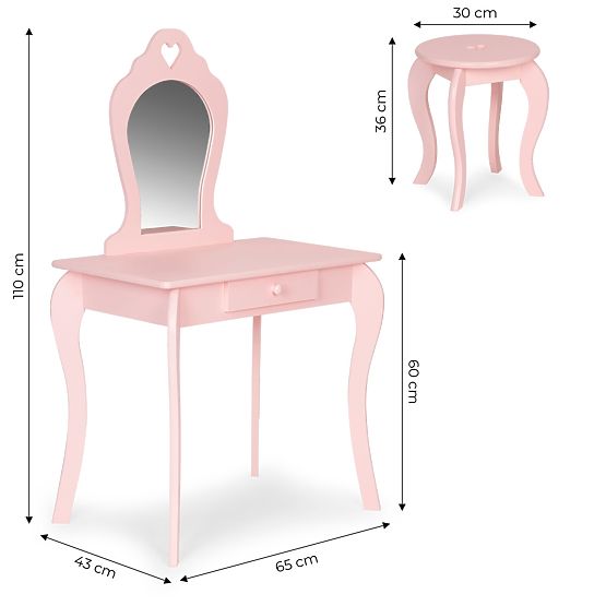 Tavolino da Toeletta per Ragazze Style