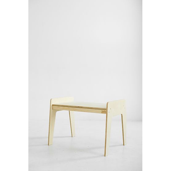 Tavolino e sedia in legno per bambini S/M - naturale