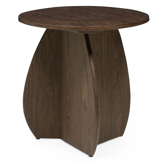 Tavolino laterale Noku 50 cm, noce scuro