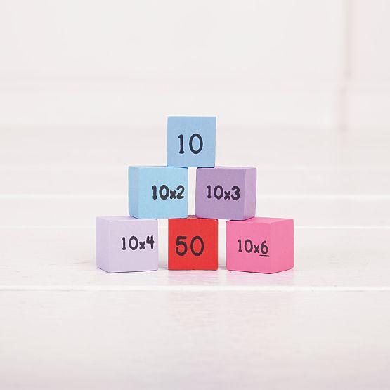 Tavolo da conteggio in legno Bigjigs Toys