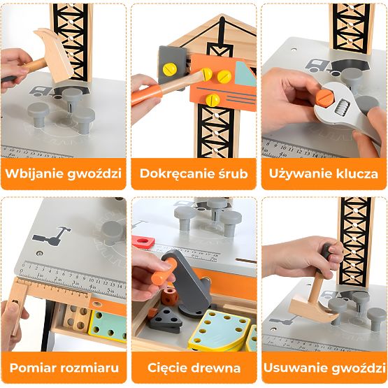Tavolo da lavoro in legno per bambini ECOTOYS
