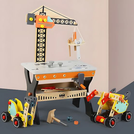 Tavolo da lavoro in legno per bambini ECOTOYS