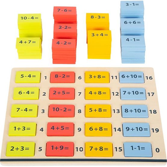 Tavolo da matematica in legno