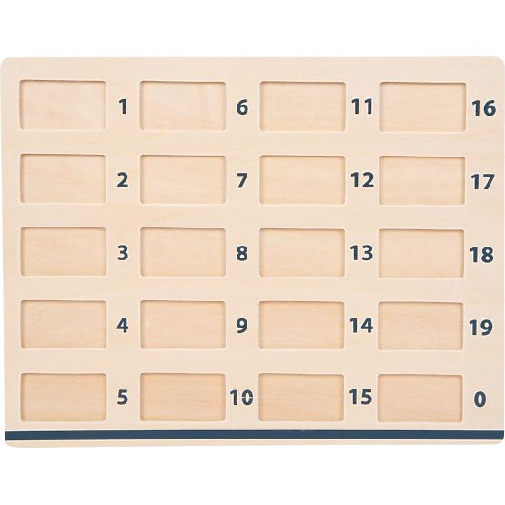 Tavolo da matematica in legno