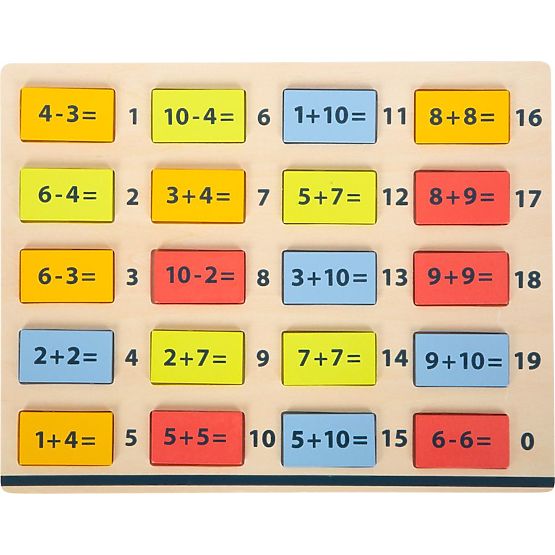Tavolo da matematica in legno
