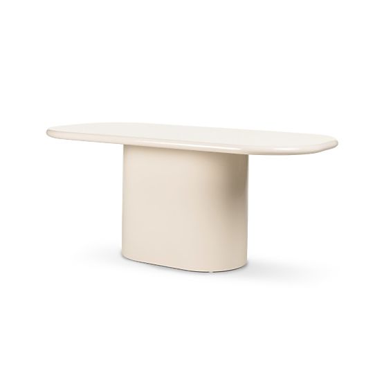 Tavolo da pranzo Modesto 180 cm, beige chiaro, lucido