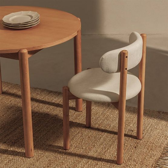 Tavolo da pranzo Yoko 110,5 cm, rotondo, naturale