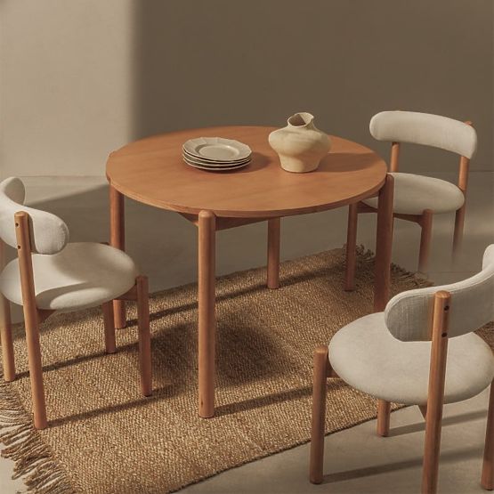 Tavolo da pranzo Yoko 110,5 cm, rotondo, naturale