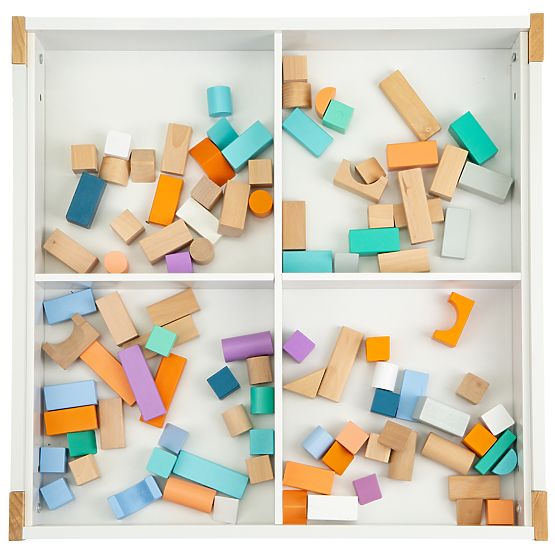 Tavolo in legno per bambini con sedie Natural