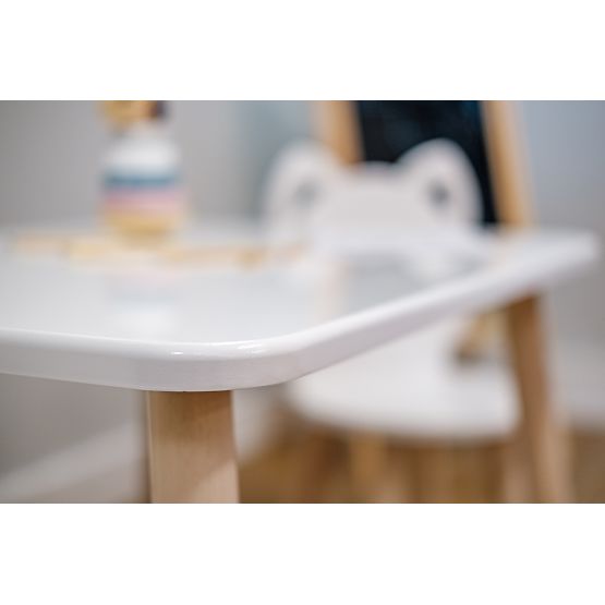 Tavolo per bambini con sedie - Gattino - bianco