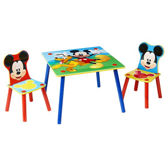 Tavolo per bambini con sedie Mickey Mouse