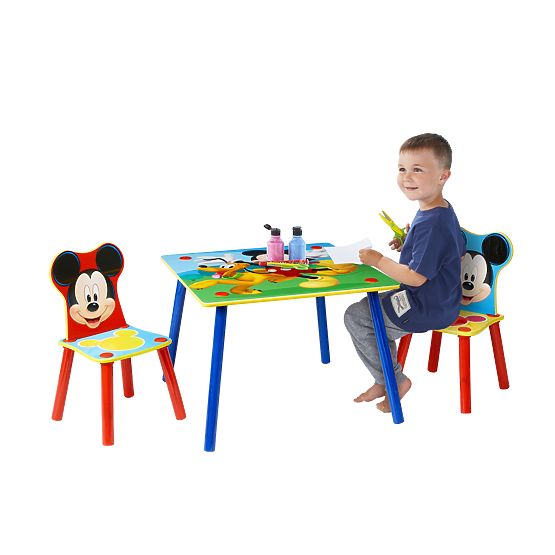Tavolo per bambini con sedie Mickey Mouse