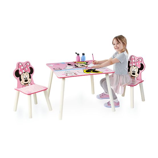 Tavolo per bambini con sedie Minnie Mouse