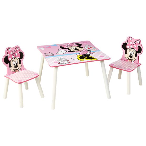 Tavolo per bambini con sedie Minnie Mouse