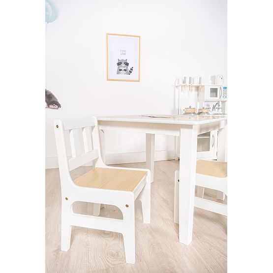 Tavolo per bambini con sedie Natural