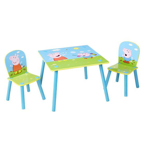 Tavolo con sedie per bambini Peppa Pig