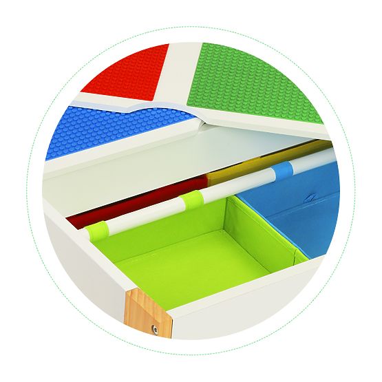 Tavolo in legno per bambini con sedie Creative