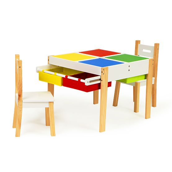 Tavolo in legno per bambini con sedie Creative