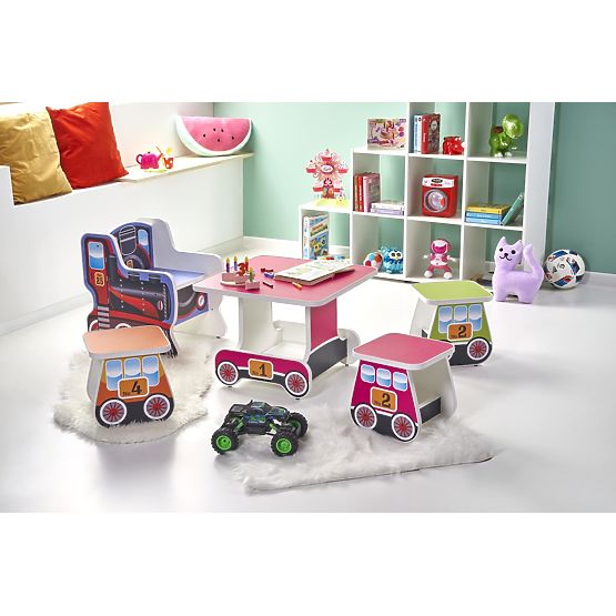 Tavolo per bambini Lokomo rosa