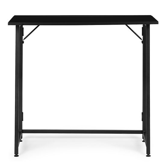 Tavolo pieghevole per computer 80x45 cm tavolino per notebook nero ModernHome